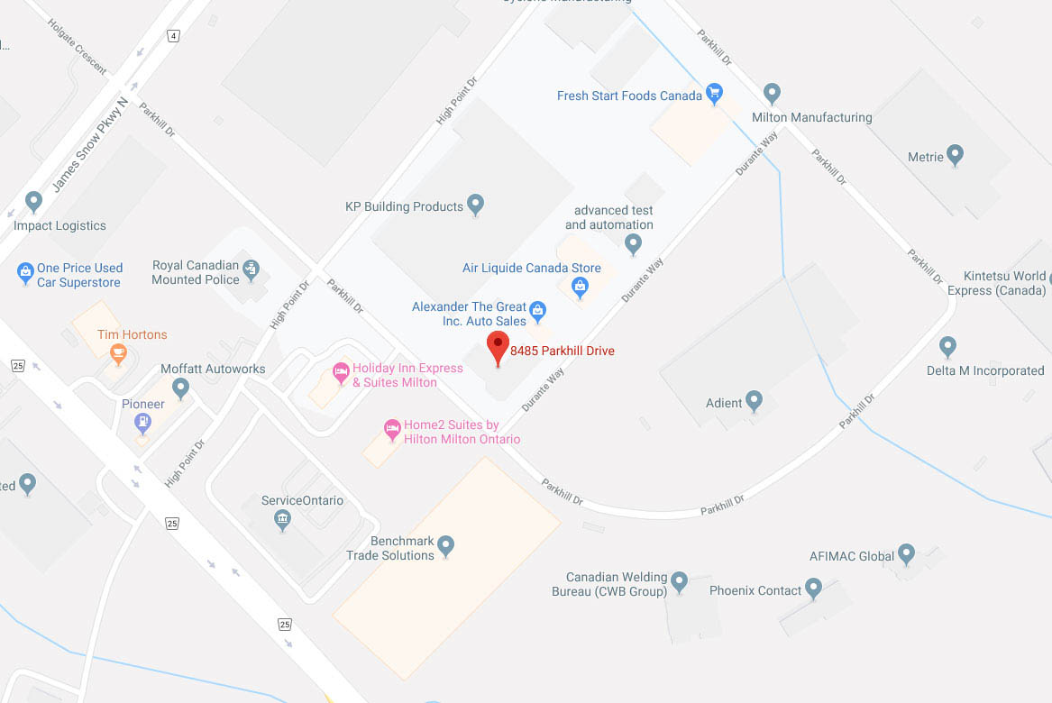 Google Map of the Milton, ON office