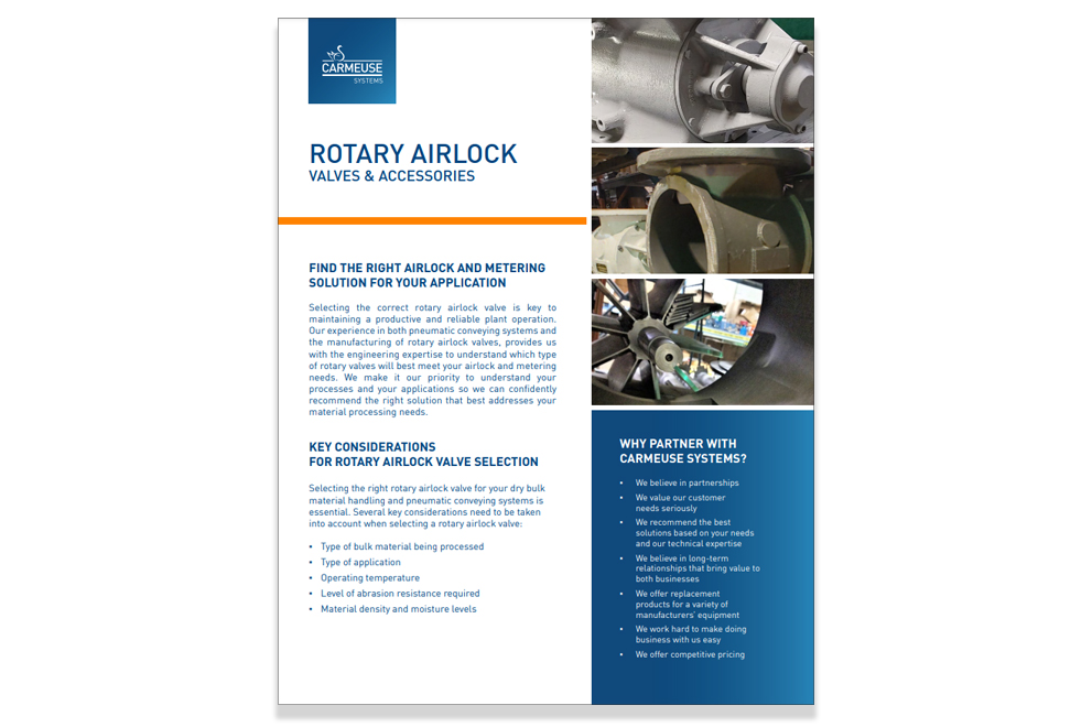 Rotary Airlock Valves & Accessories Brochure