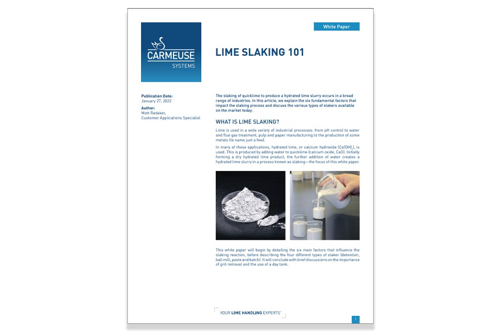 Lime Slaking 101 White Paper