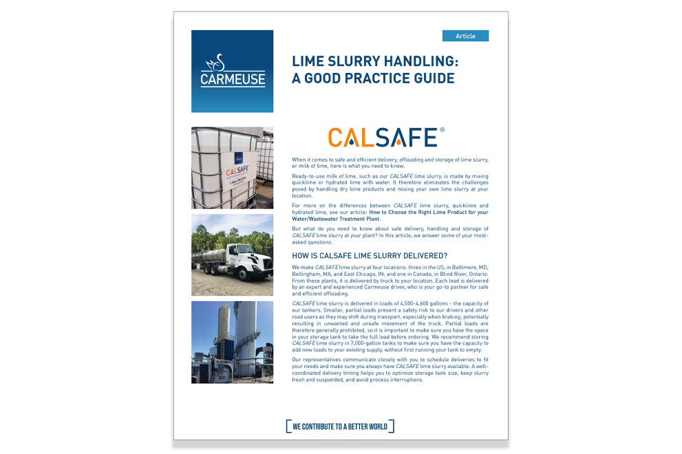 Lime Slurry Handling Good Practice Guide