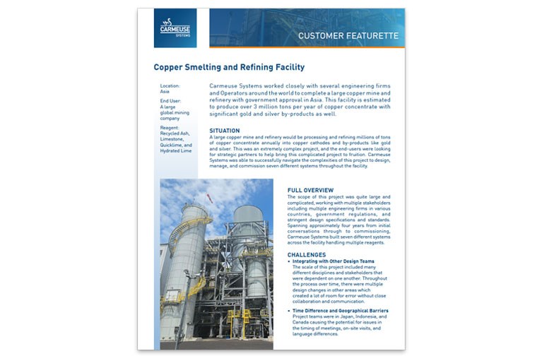 Customer Featurette - Copper Facility Photo